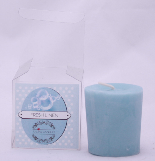 Votive Soy wax Scented candle Fresh linen 50 ML.