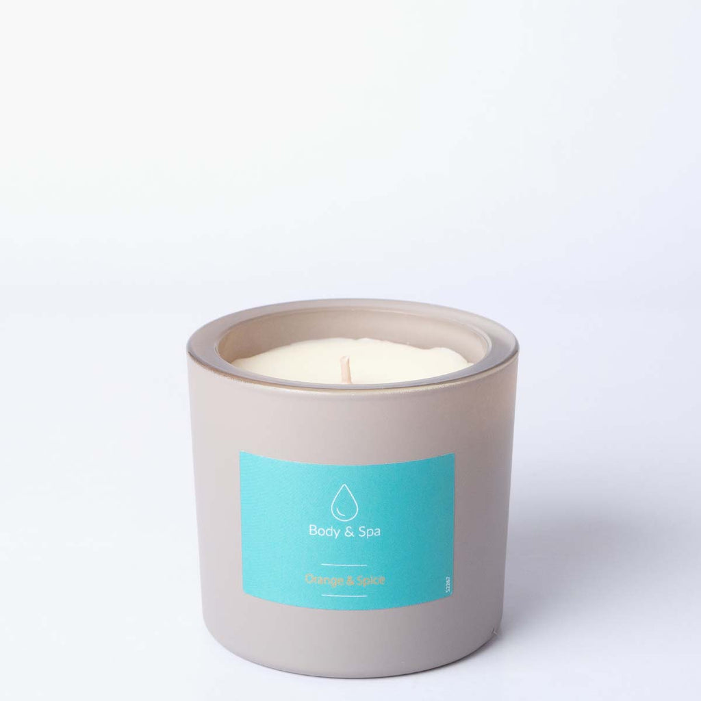 Orange & Spice Fragrance Candle, burning time +/- 48 hours.