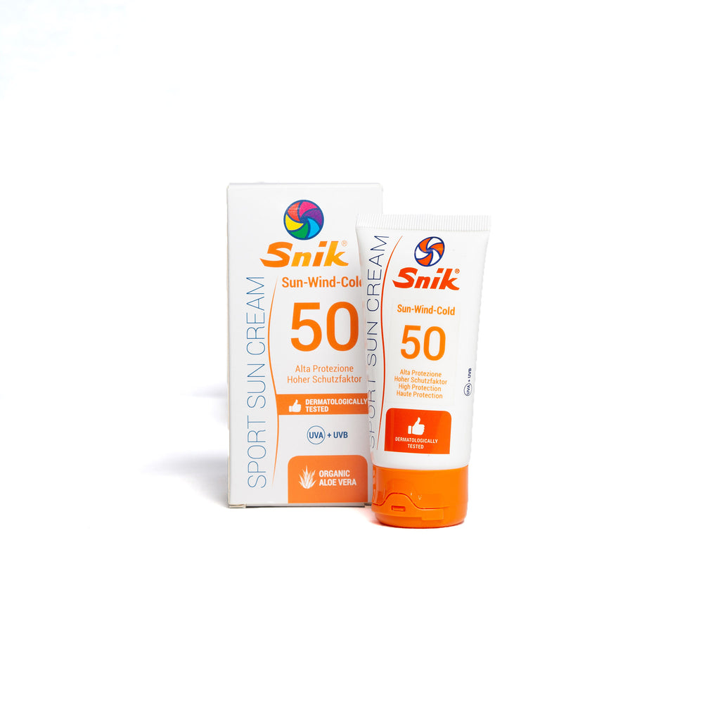 Snik Sport Crème Solaire 50 ml. facteur de protection 50, soleil-vent-froid